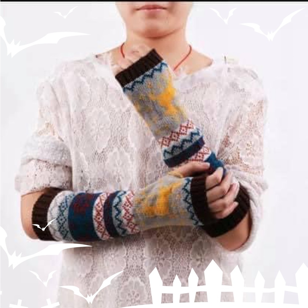 Women’s Arm Warmer Fingerless Gloves Not Tag New